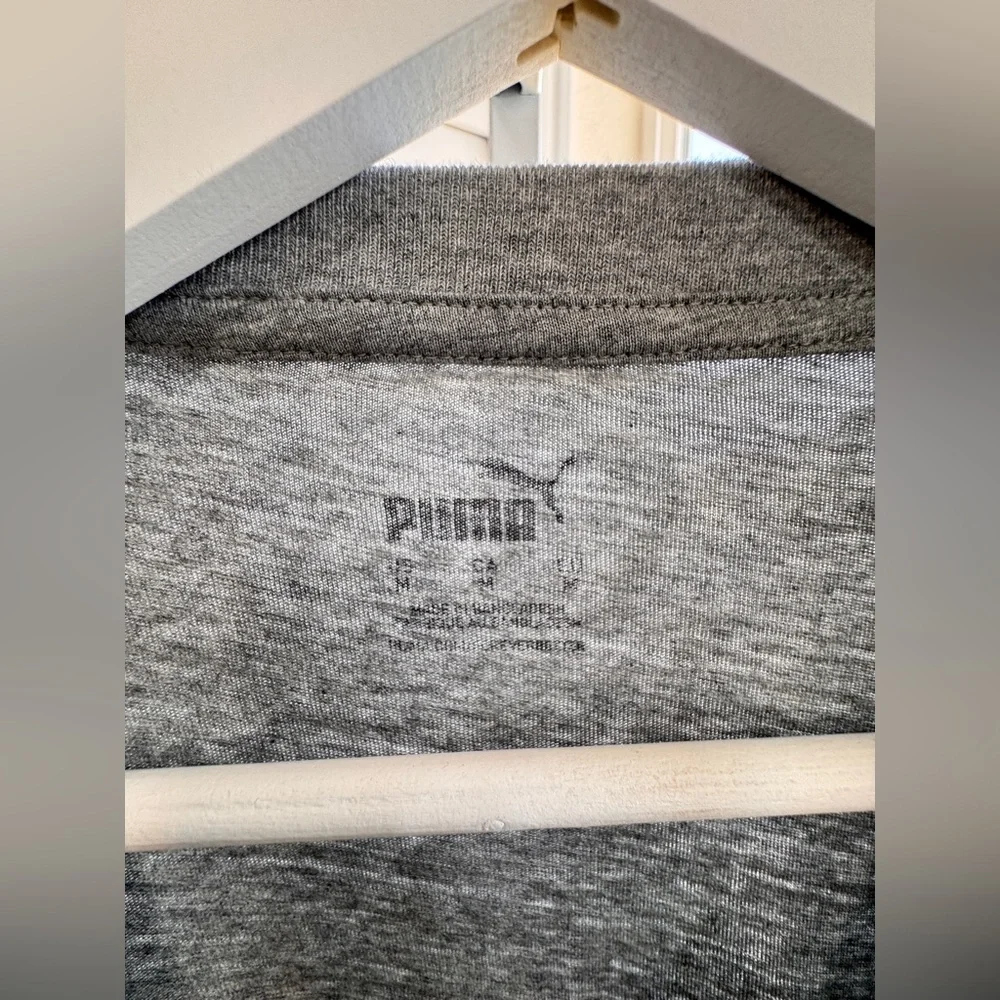 Puma Charcoal Basketball Graphic Tee. Size M